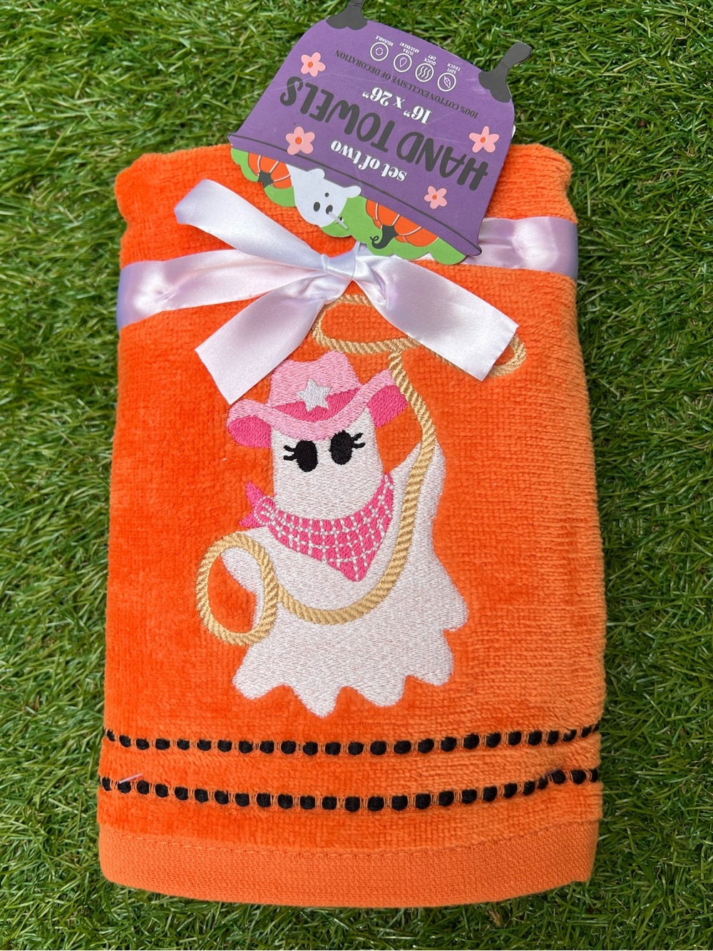 Halloween Cowboy Ghost  Hand Towel Set pk